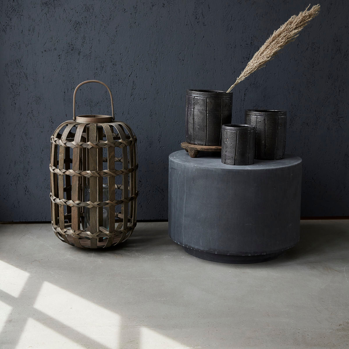 Médico da casa - Pote de ervas, Julian, Brown - H: 20 cm, dia: 18 cm