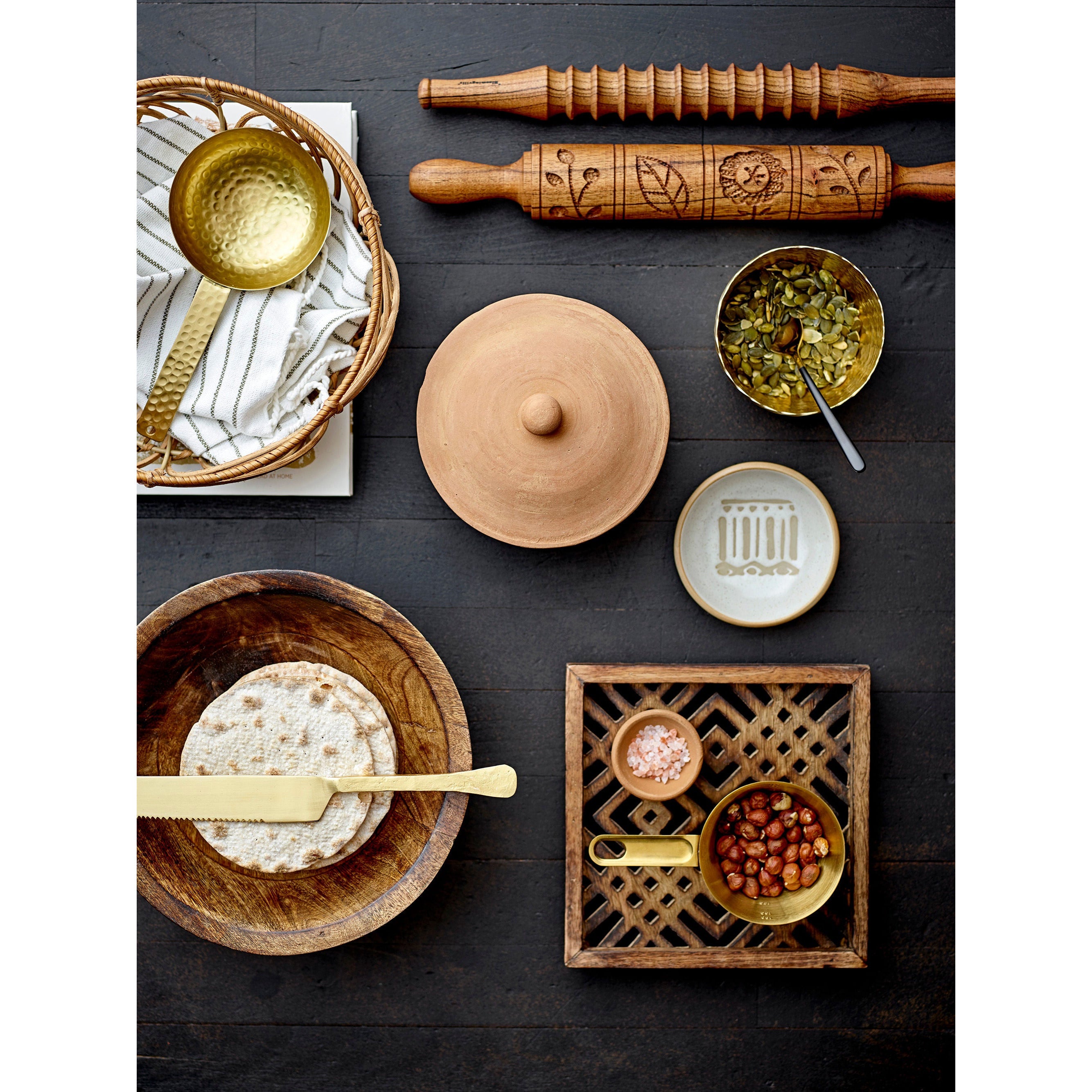 Bloomingville Anton Bread Basket, Natur, Rattan - Bloomingville - DesignGaragen.dk