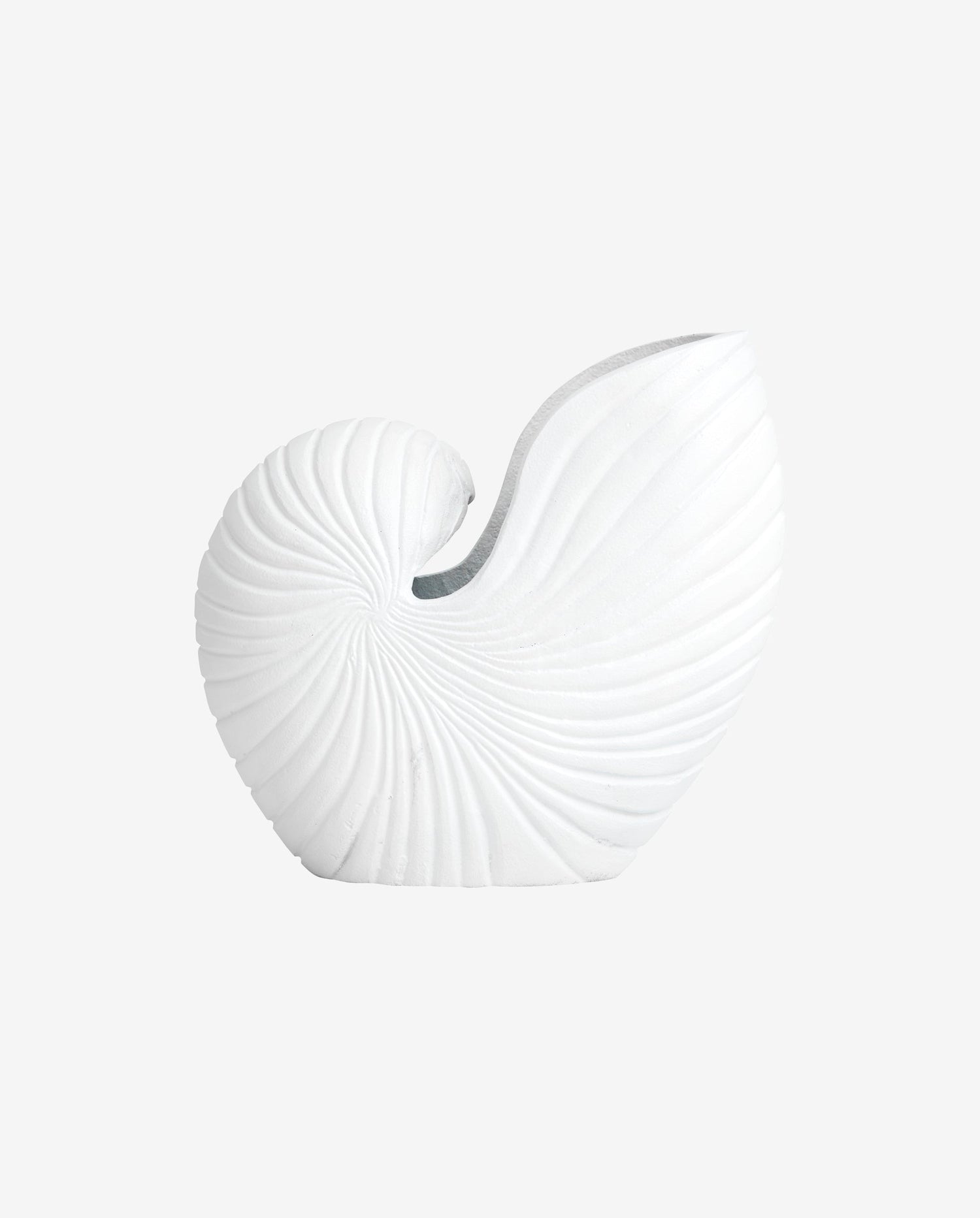 Vaso de flor Rakitu - Conch - H25 cm - branco