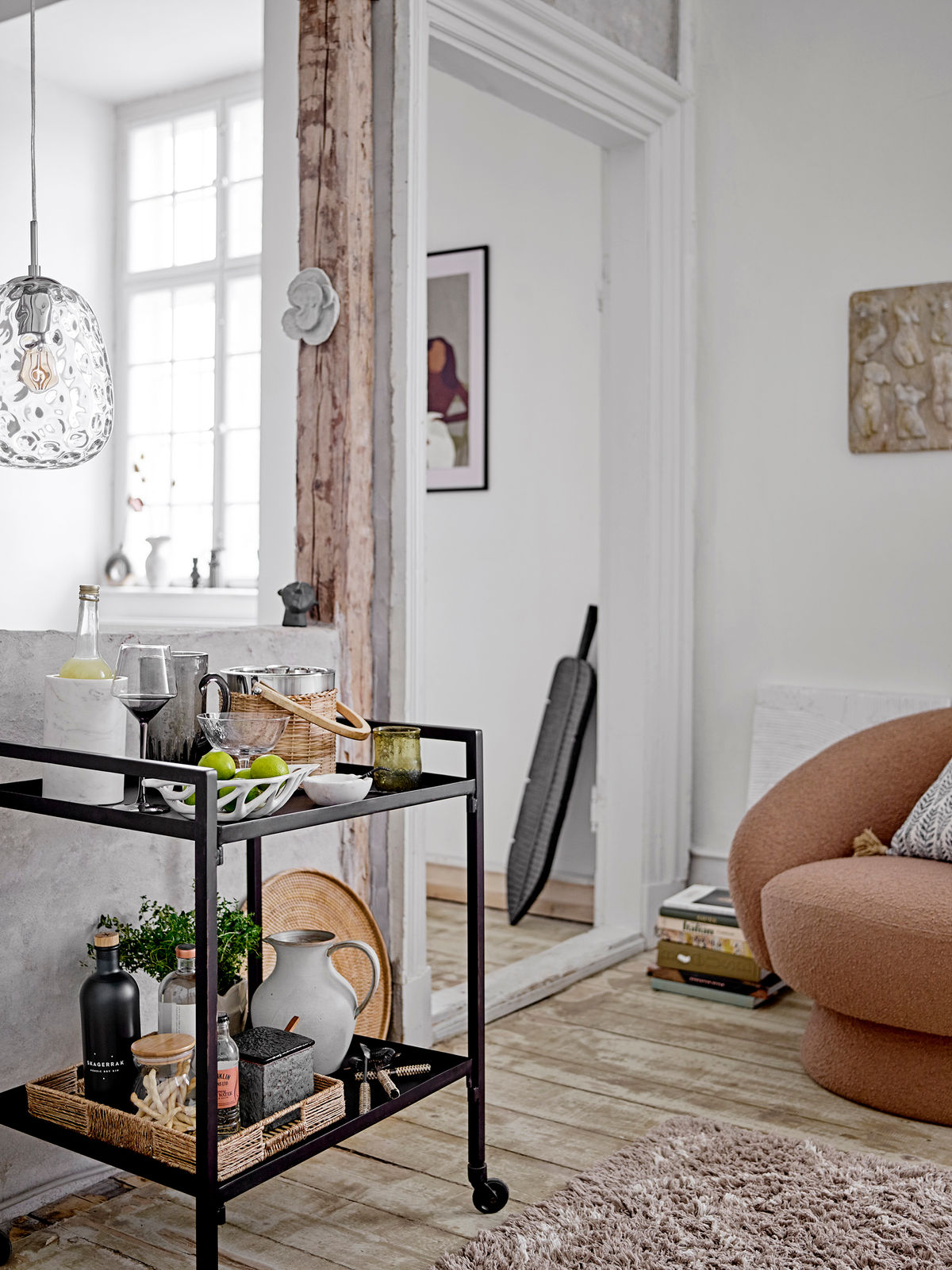 Bloomingville Yvette Wine Glass, cinza, copo