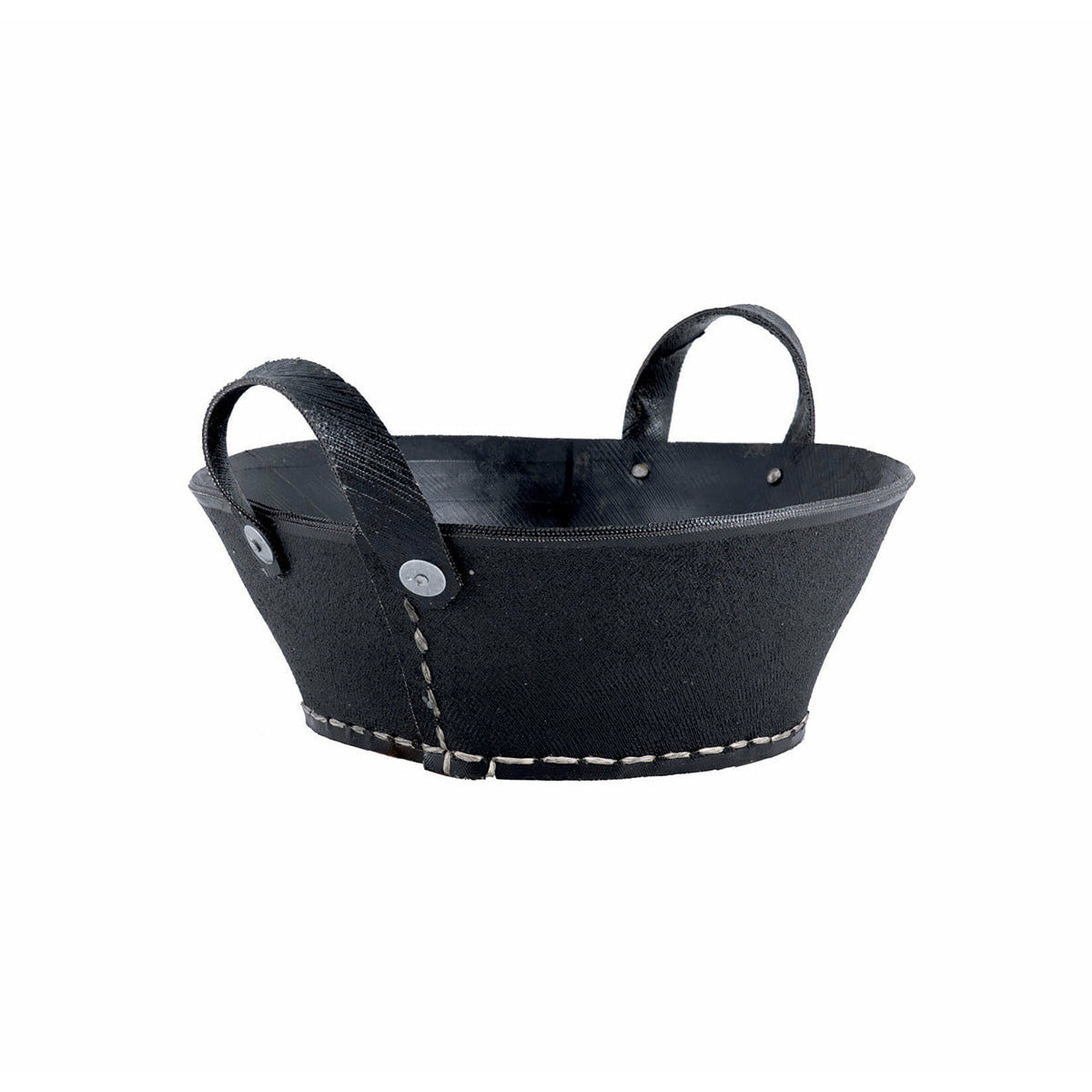 Muubs Kurv Dacarr by Muubs S - Sort - Recycled bildæk - H: 18 Ø: 38 cm - DesignGaragen.dk.