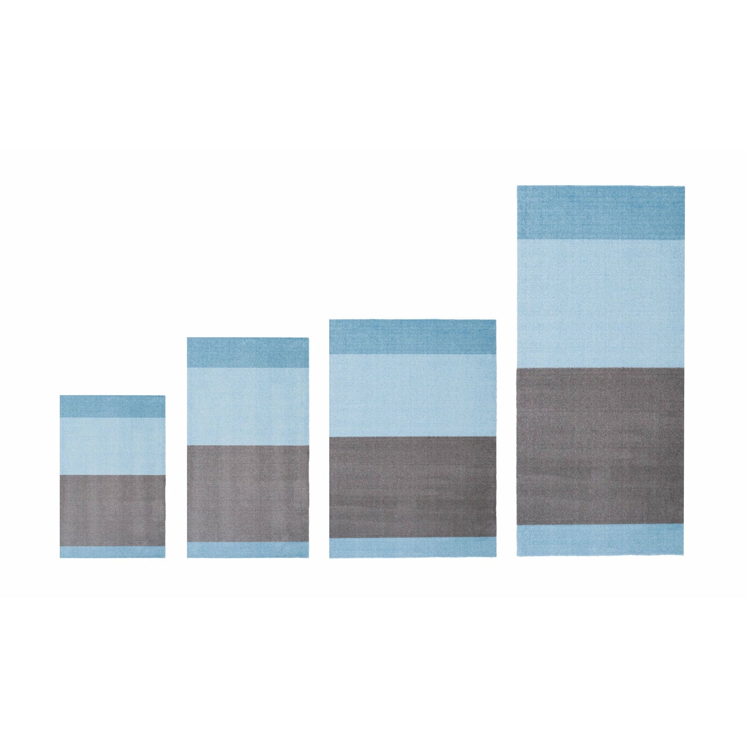 STRIPES HORISONTAL - LYS/STØVET BLÅ/STÅLGRÅ - Tica Copenhagen - DesignGaragen.dk