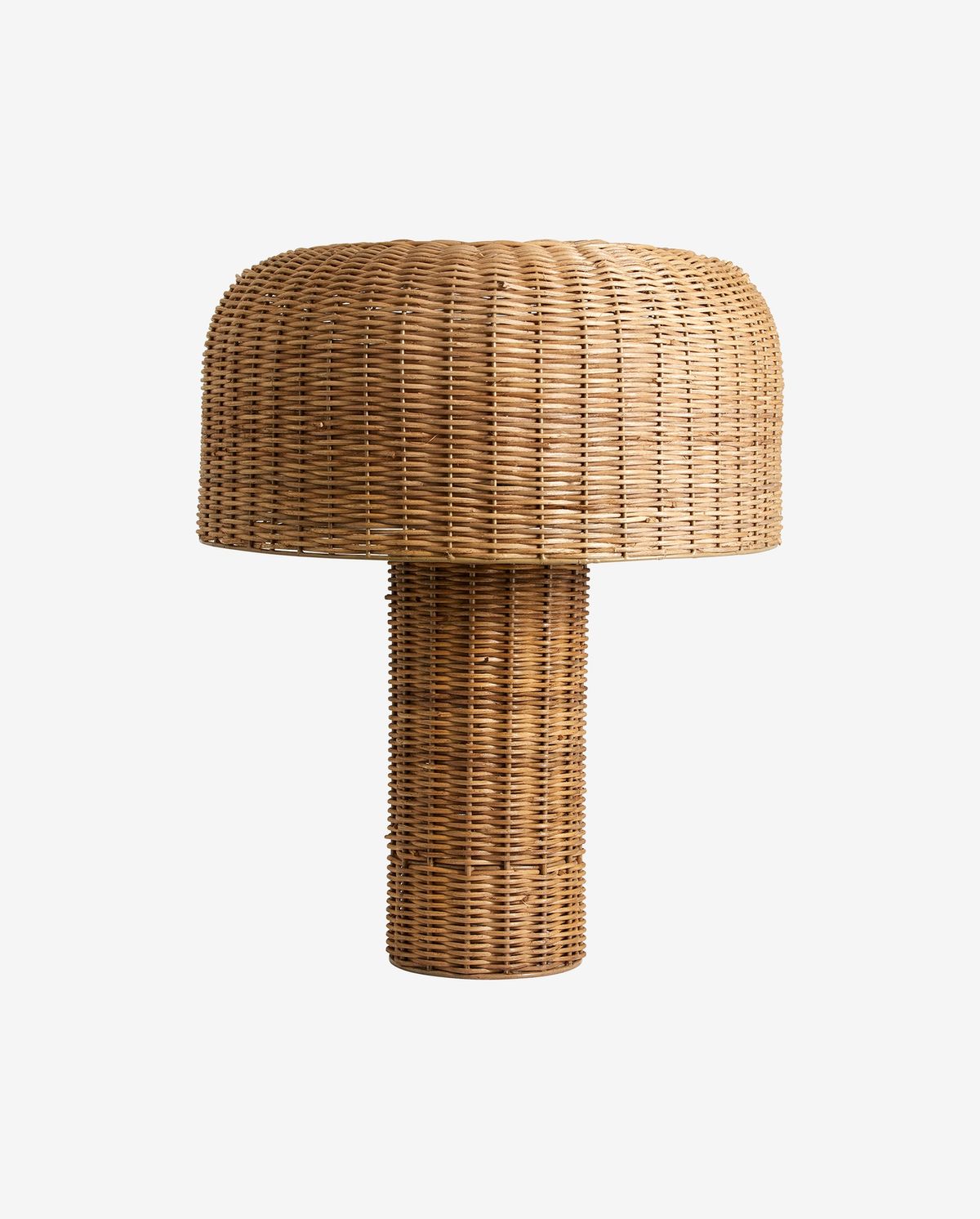Lâmpada de mesa de atum em cana -de -açúcar trançada - H50 cm - Natureza