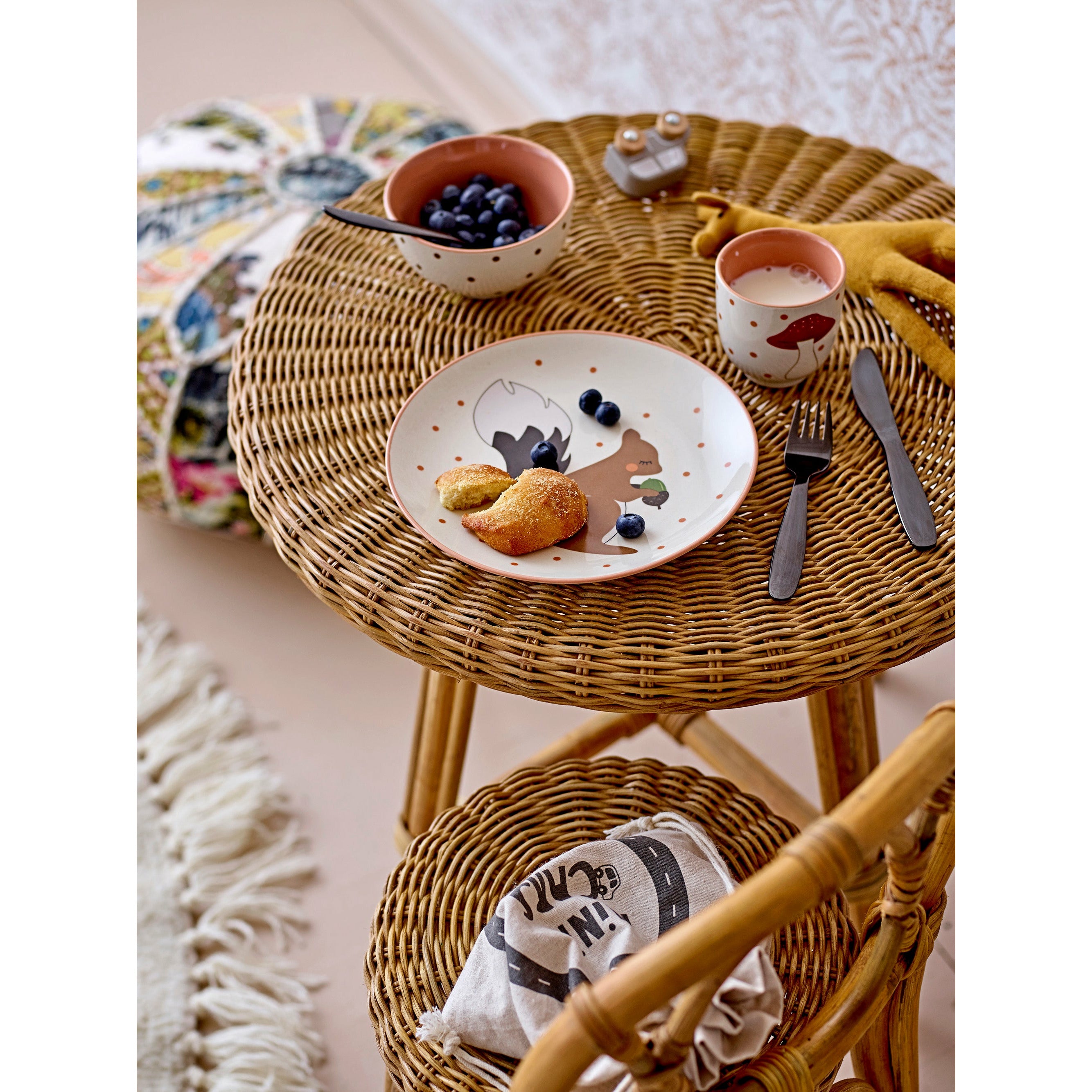 BLOOMINGVILLE MINI Ally Bestik, Sort, Rustfri Stål - L17xH0,5xW3,5 cm, Set - DesignGaragen.dk.