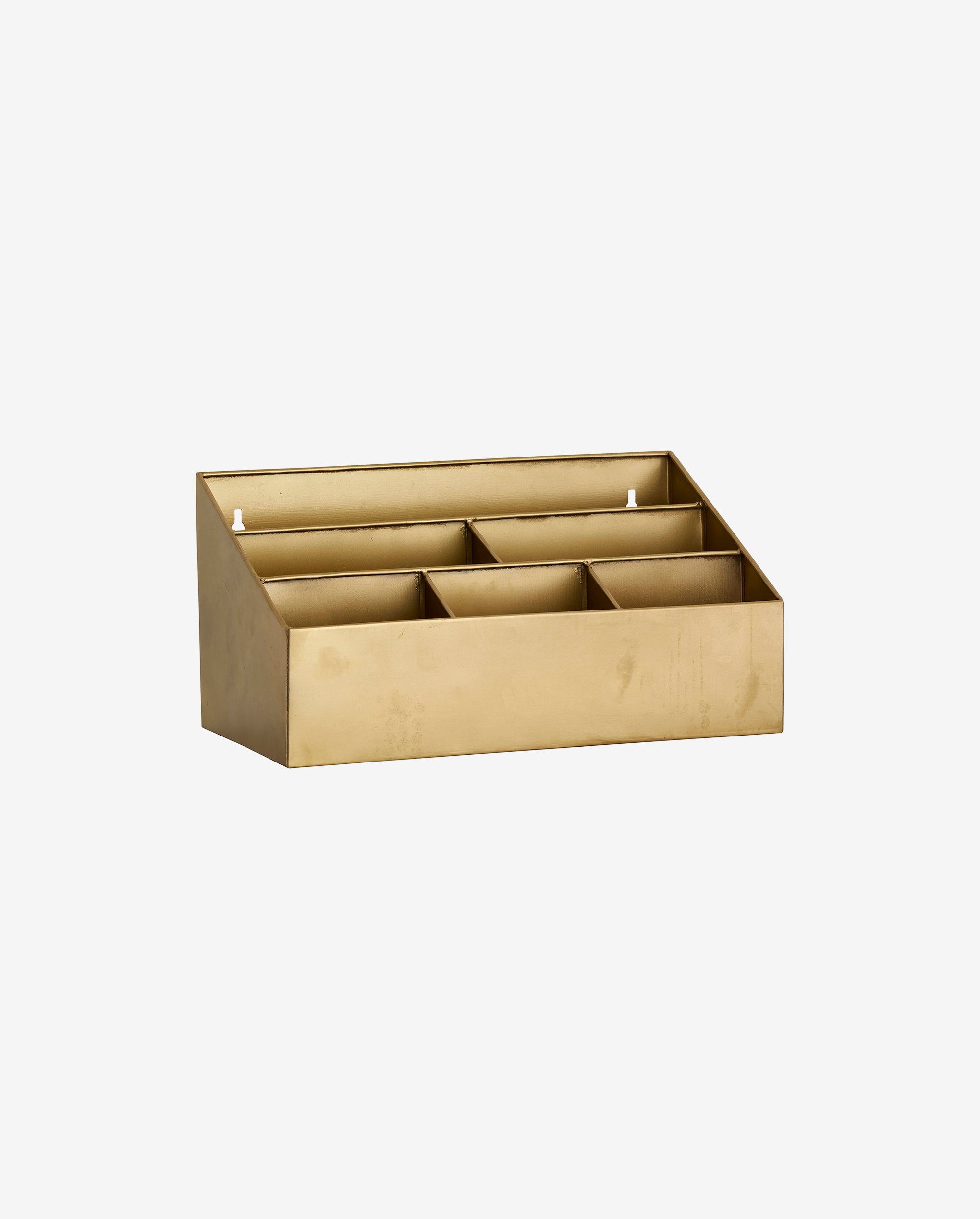 Cesta de armazenamento Adasi em ferro. 40x23 cm - acabamento de ouro