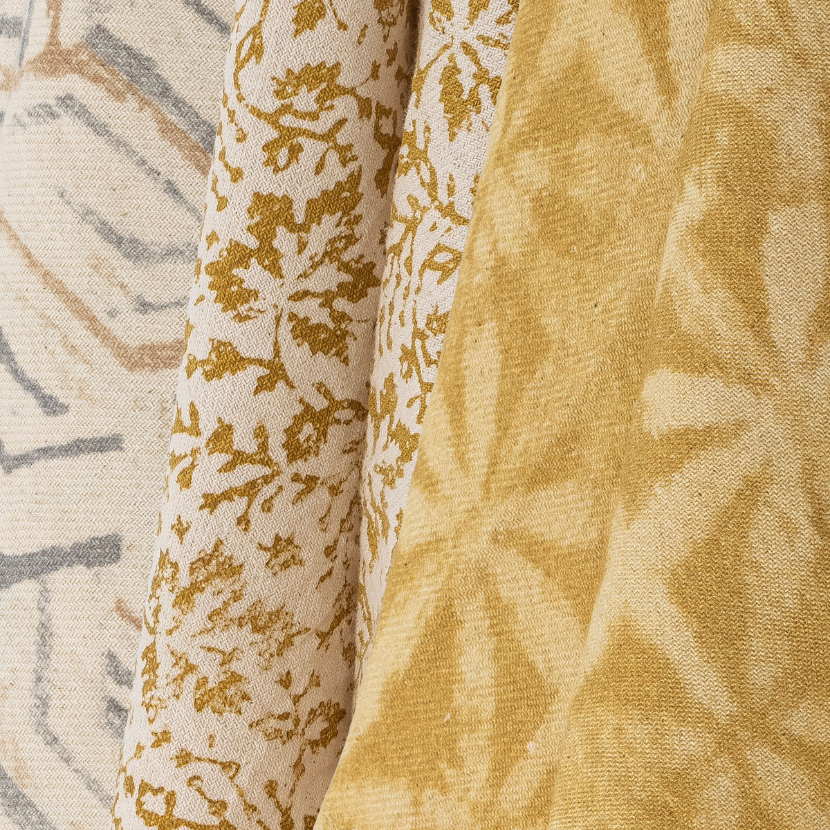 Toalha de chá de Bloomingville Bejan, marrom, algodão