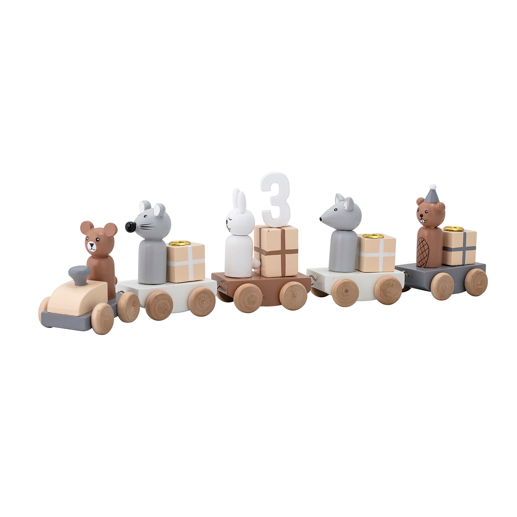 Junaid Birthday Decoration, Brun, MDF - L38xH11xW5 cm - BLOOMINGVILLE MINI - DesignGaragen.dk