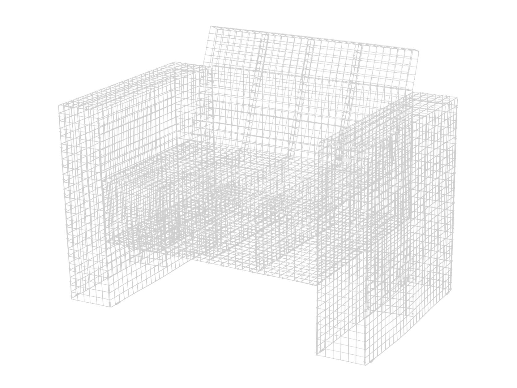 Kalager Design Wire Loungechair, branco