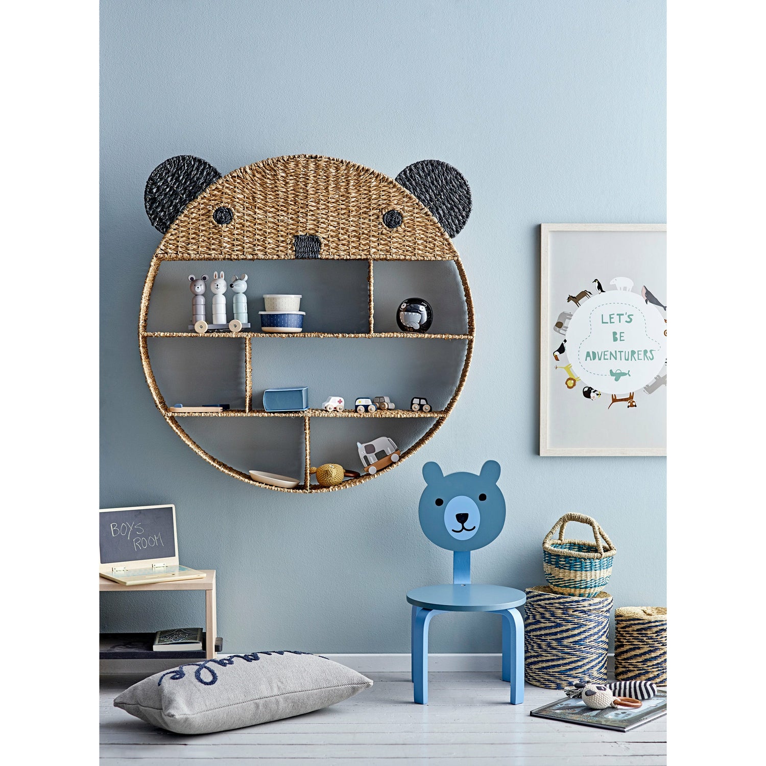 Avin Legetøjsbil, Grå, MDF - L6xH4xB4 cm, Set of 6 - BLOOMINGVILLE MINI - DesignGaragen.dk
