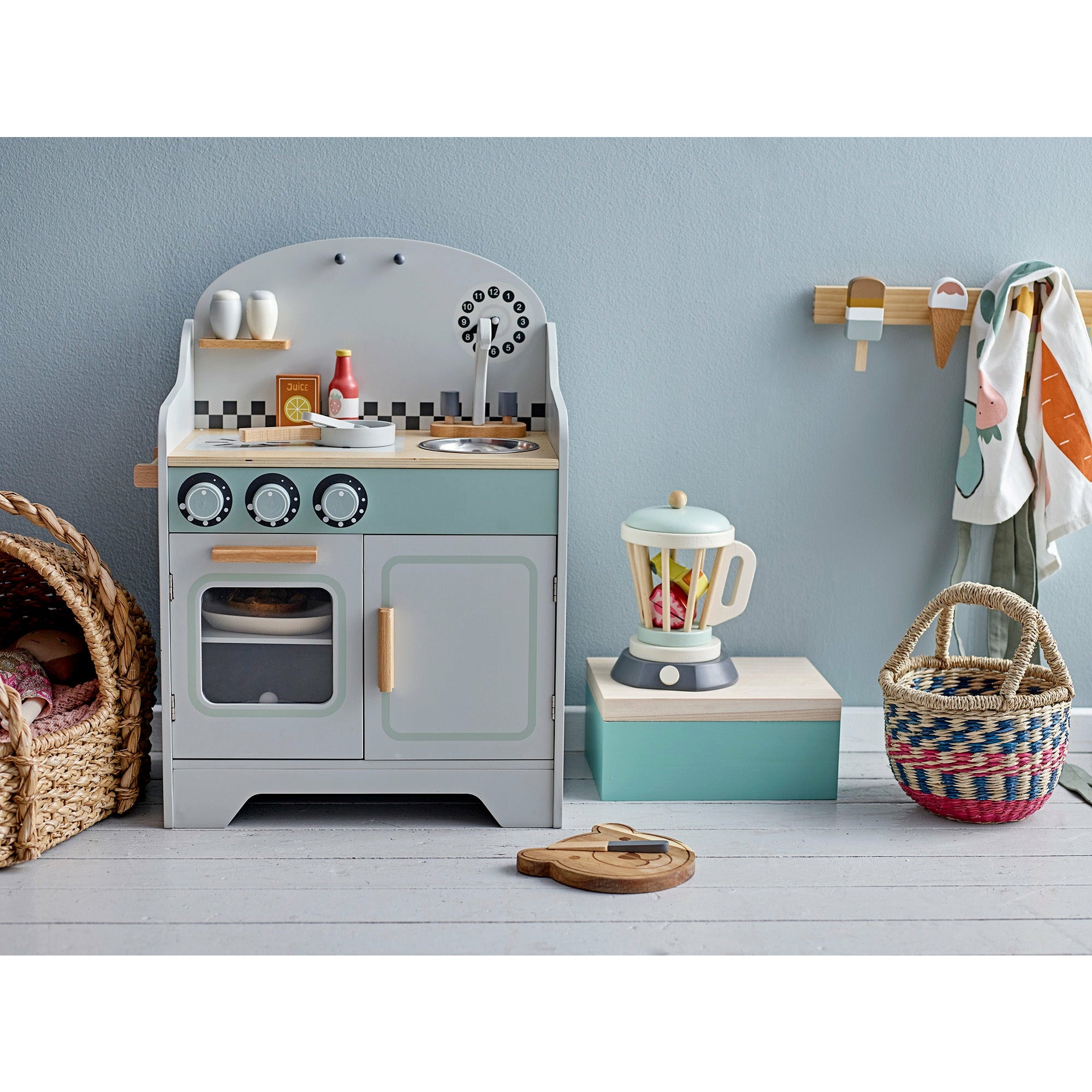 Zyon Knagerække, Natur, Bøg - L38xH13xW6,5 cm - BLOOMINGVILLE MINI - DesignGaragen.dk