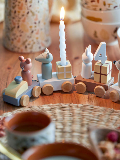 Bloomingville Mini Junaid Decoração de aniversário, Brown, FSC®100%, MDF