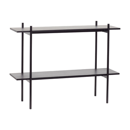 Prateleira de norma solteiro pequeno preto - 120x40xh90cm