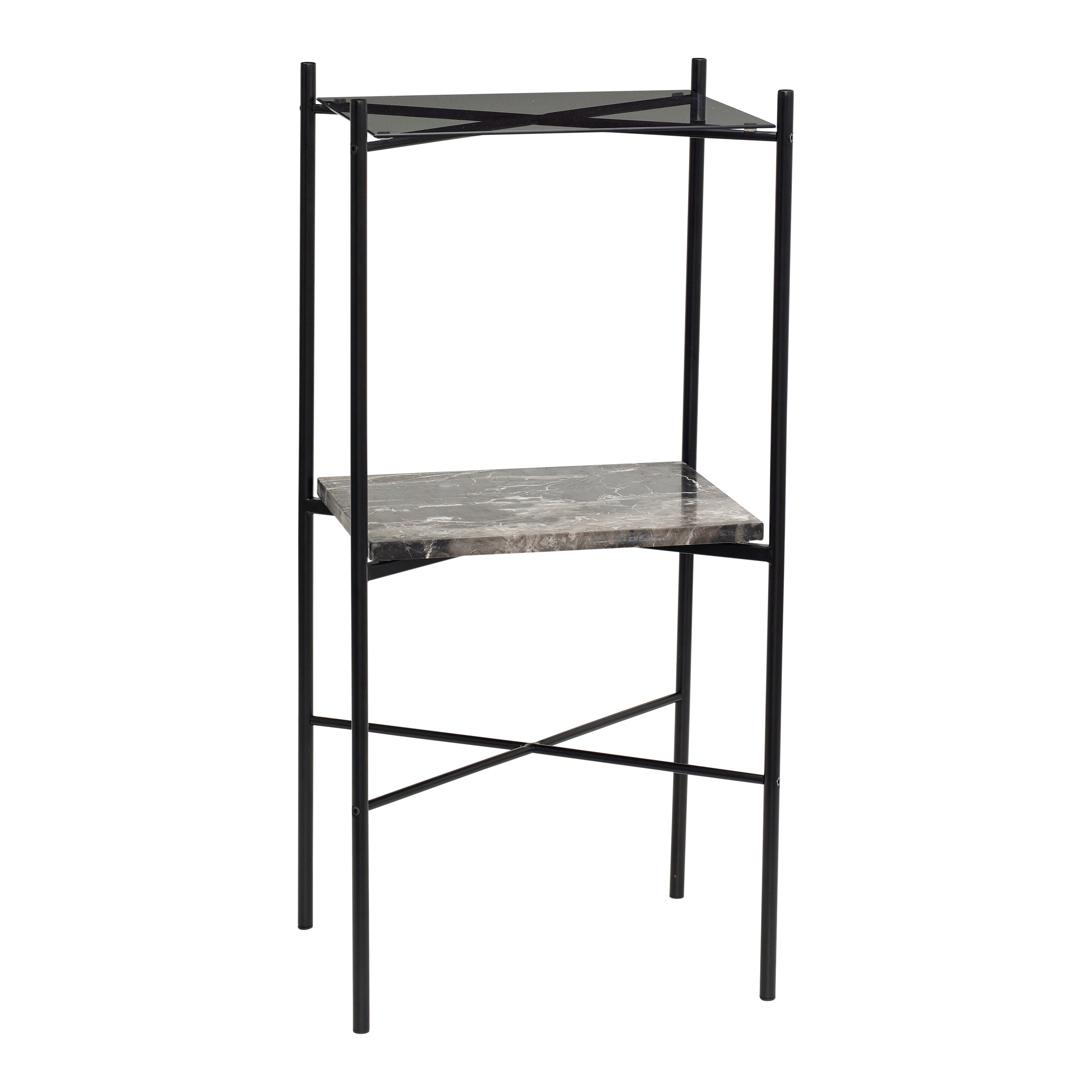 Tabela de console de nicho preto - 43x33xh90cm