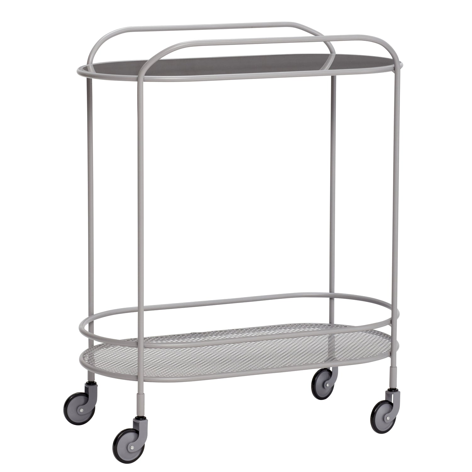 Refletir mesa de rolamento cinza - 71x37xh86cm