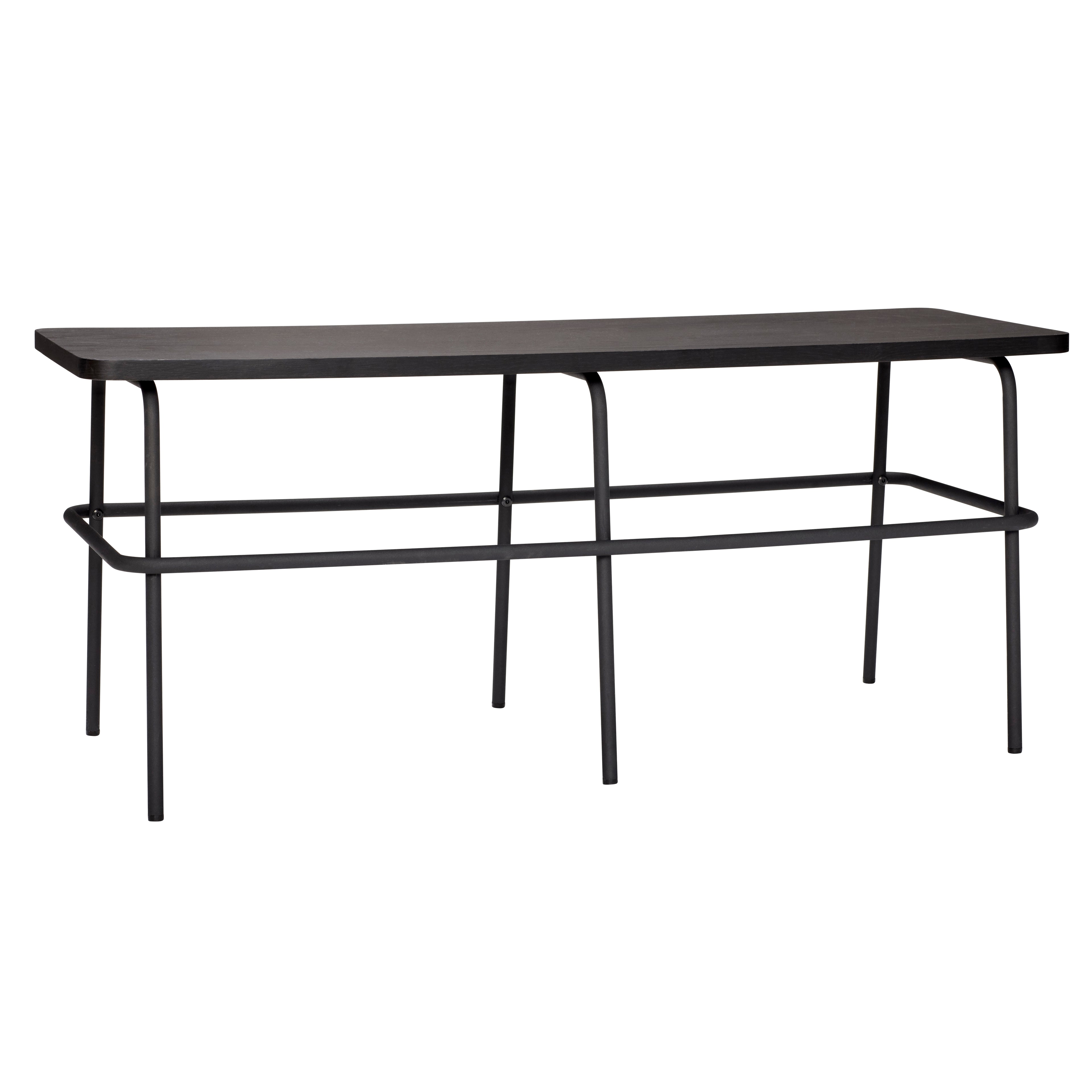 Banco de Ash preto - 110x39xh46cm
