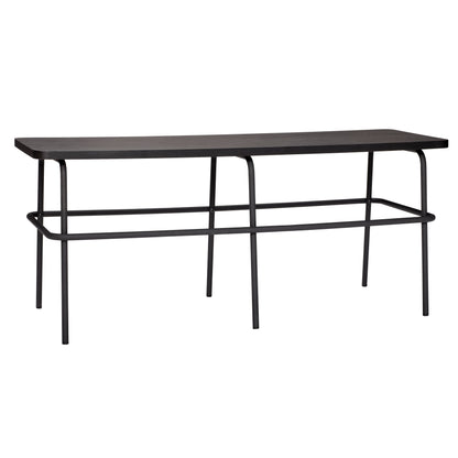 Banco de Ash preto - 110x39xh46cm