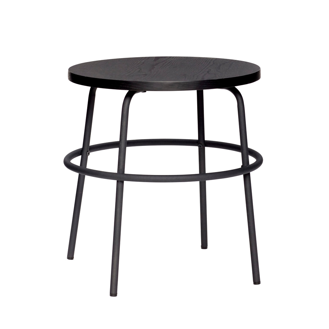 Mesa lateral de cinzas preto - Ø45xh46cm