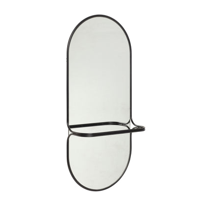 Mirror de parede de transporte preto - 46x21xh102cm