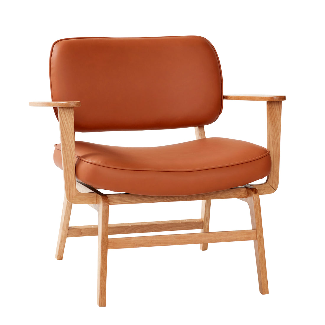 Cadeira de lounge de neblina Brown/Nature - 80x64xh71cm