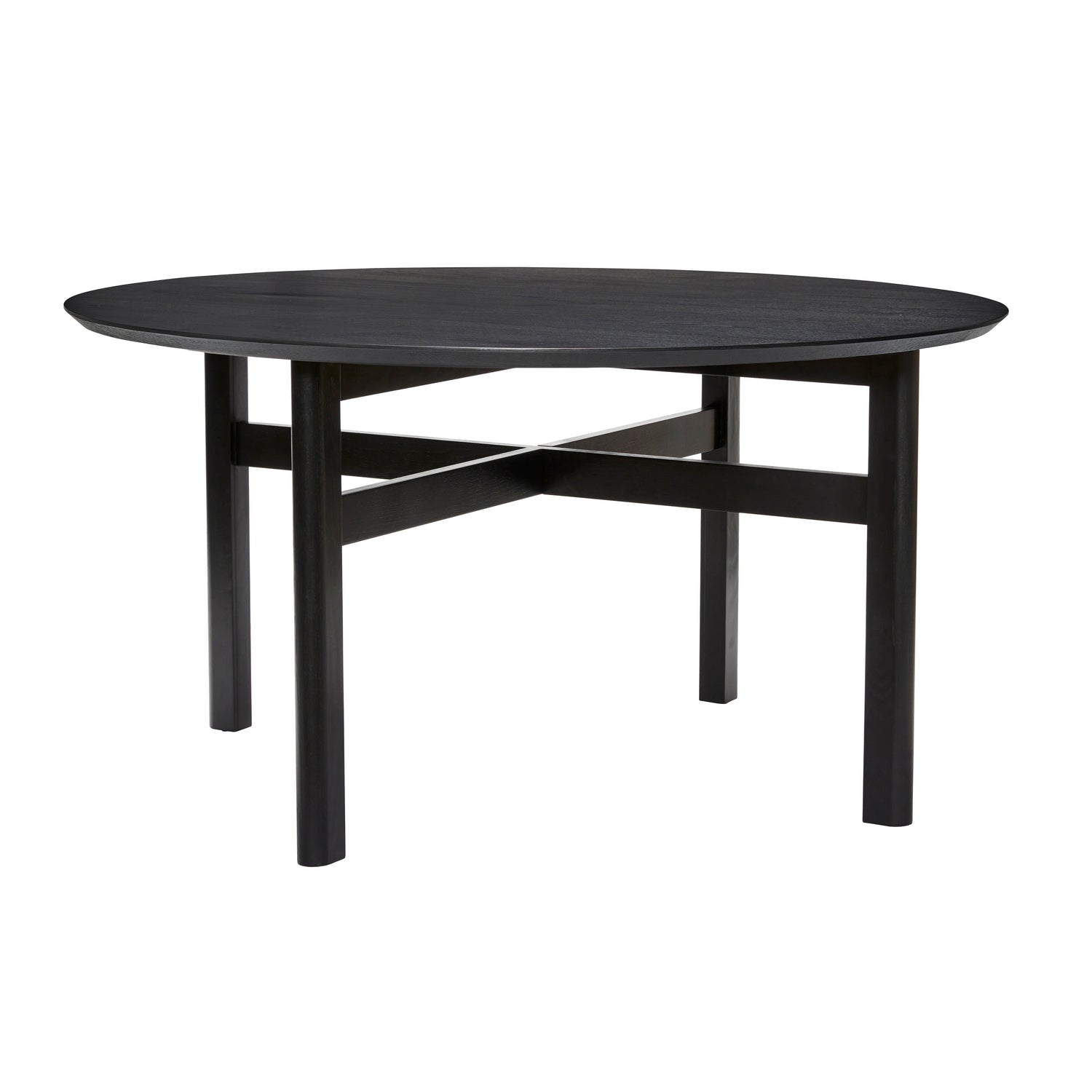 Mesa de jantar Fjord preto grande - Ø140xh74cm