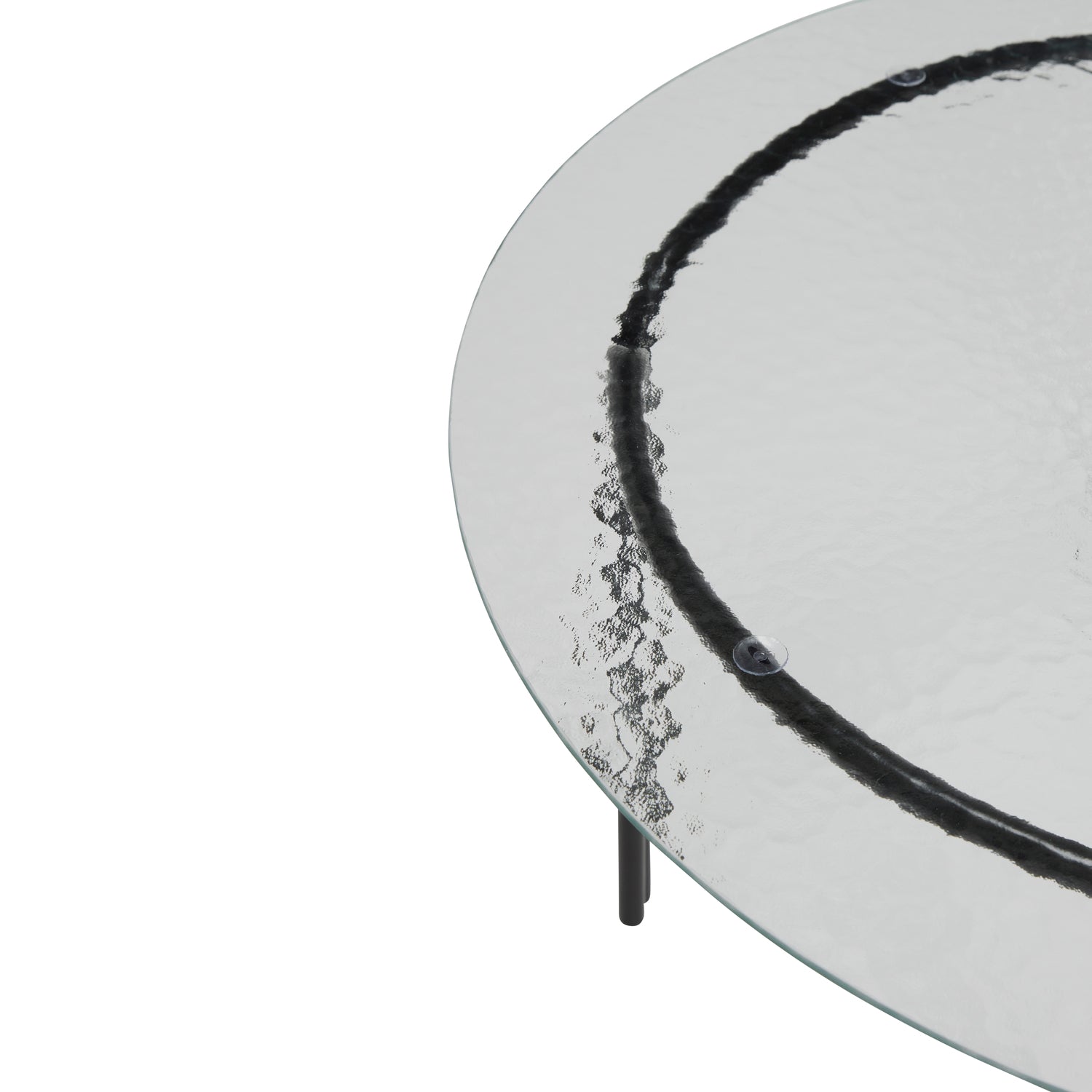 Mesa de Centro Orbit Preta - ø80xh45cm