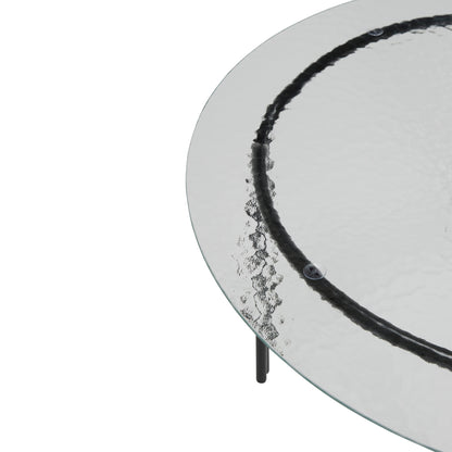 Mesa de Centro Orbit Preta - ø80xh45cm