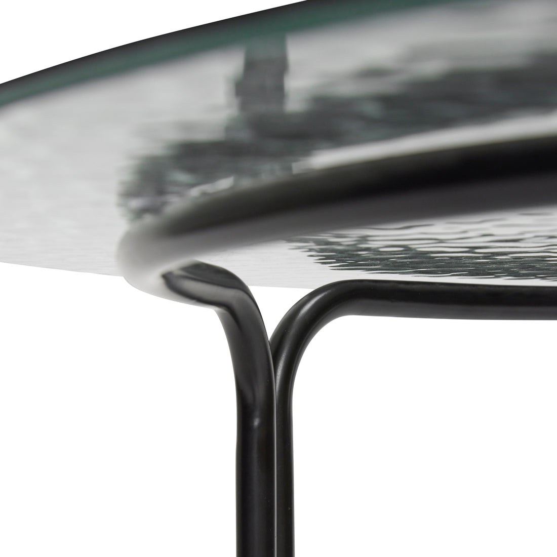 Mesa de café Orbit preto - Ø80xh45cm