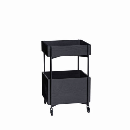 Mesa de rolamento fresco preto - 42x41xh68cm