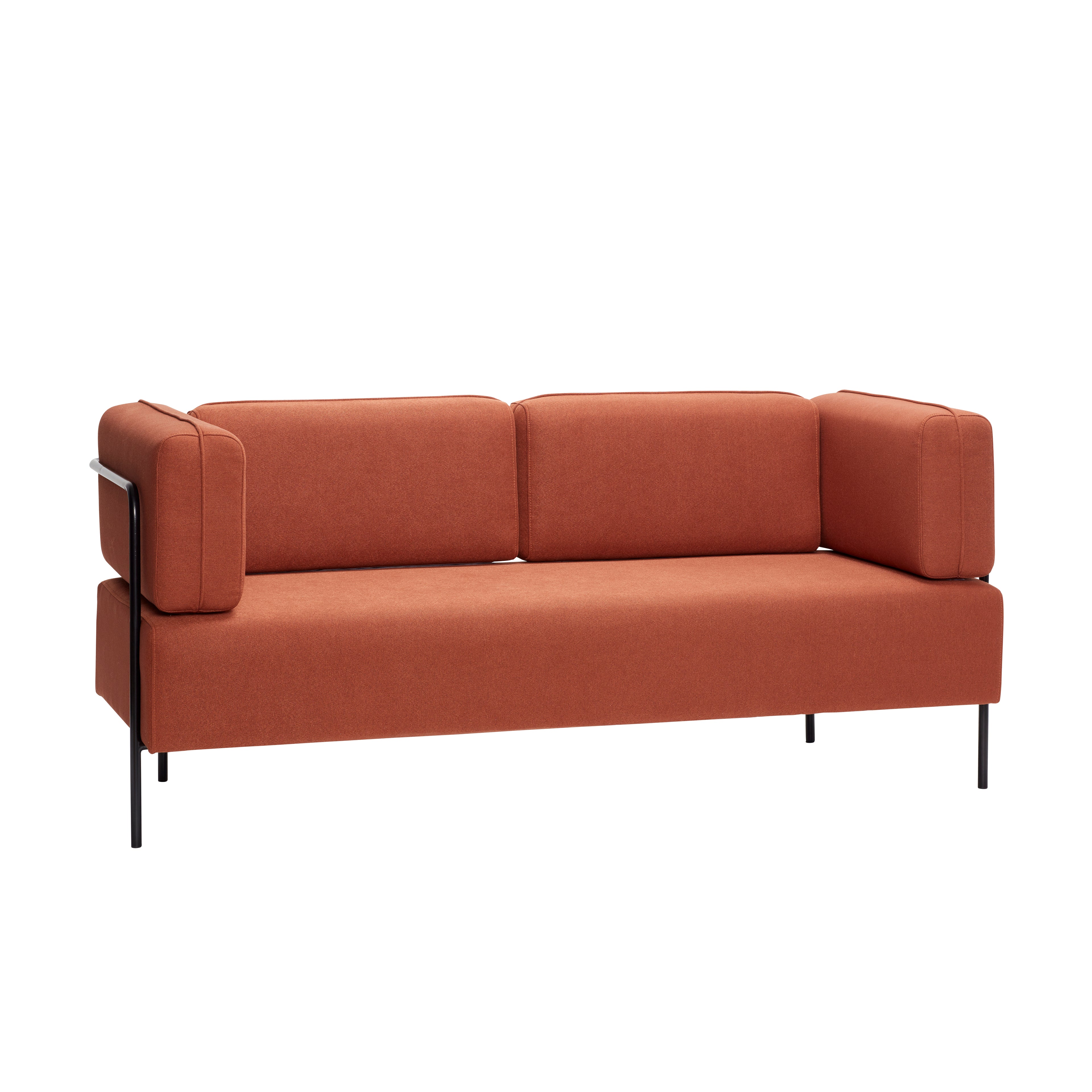 Block Sofá Brown avermelhado - 189x78xh81cm