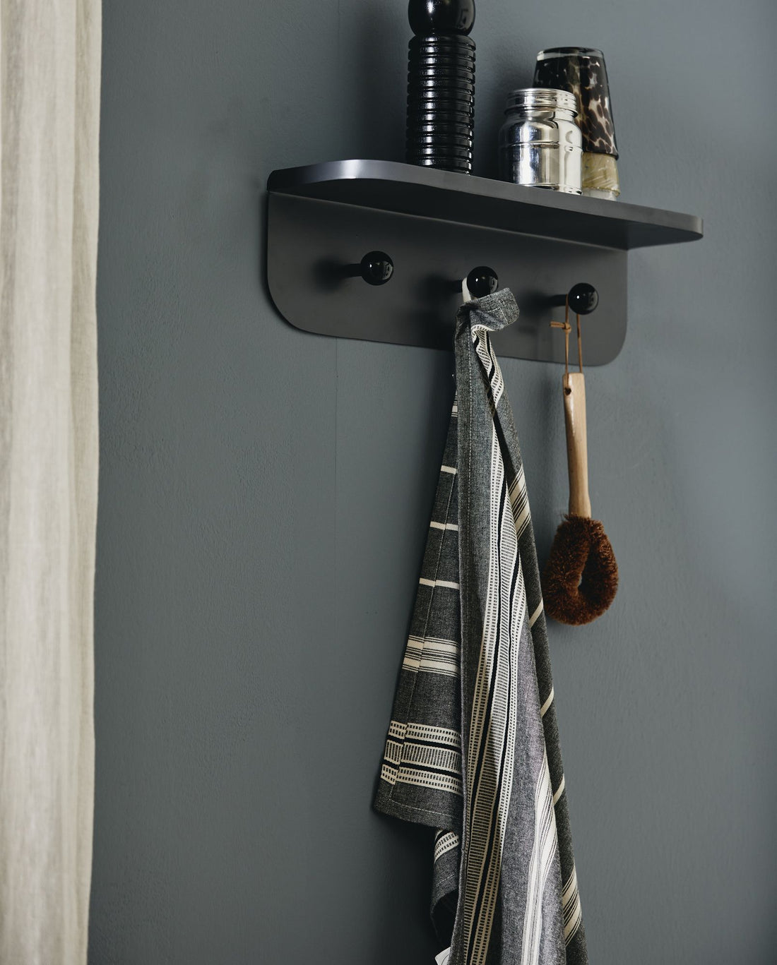 Toalha de algodão Orion - 50x70 cm - Off White/Black