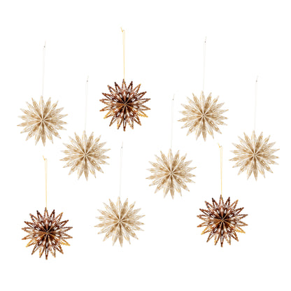 Ornamento de Estrela de Bloomingville, Natureza, FSC® Mix, Paper