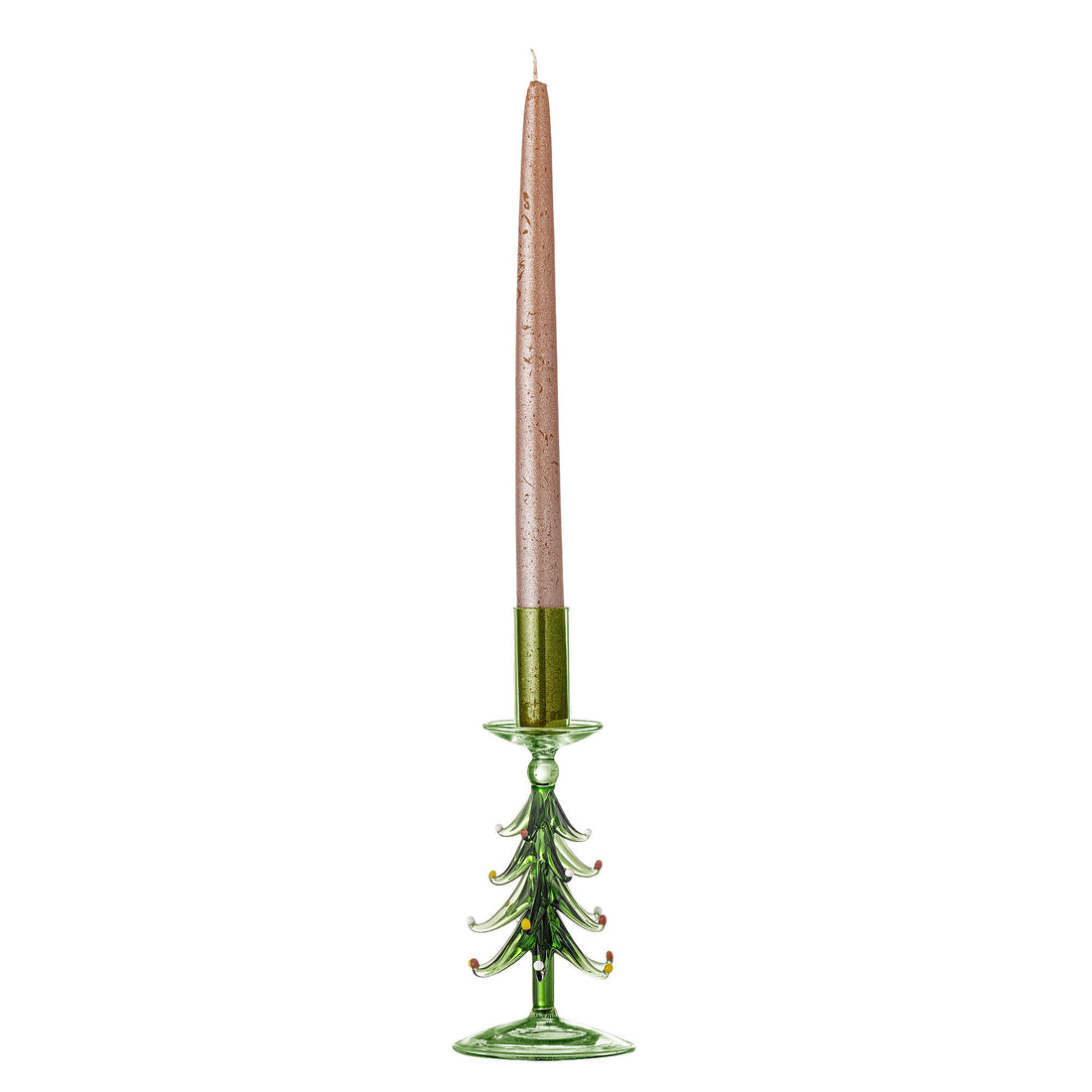 Bloomingville Brant Candlestick, verde, vidro