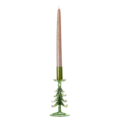 Bloomingville Brant Candlestick, verde, vidro