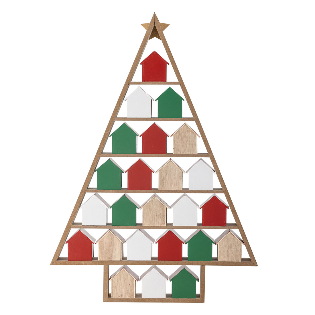 Calendário de Bloomingville Calvin, vermelho, MDF