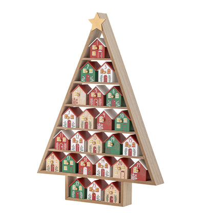 Calendário de Bloomingville Calvin, vermelho, MDF