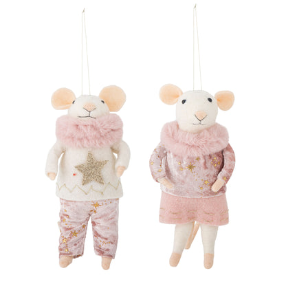 Bloomingville Peo Ornament, Rosa, lã