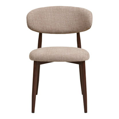 Cadeira de mesa de jantar Levante - cadeira de mesa de jantar, areia, visual de madeira, perna, noz HN1302