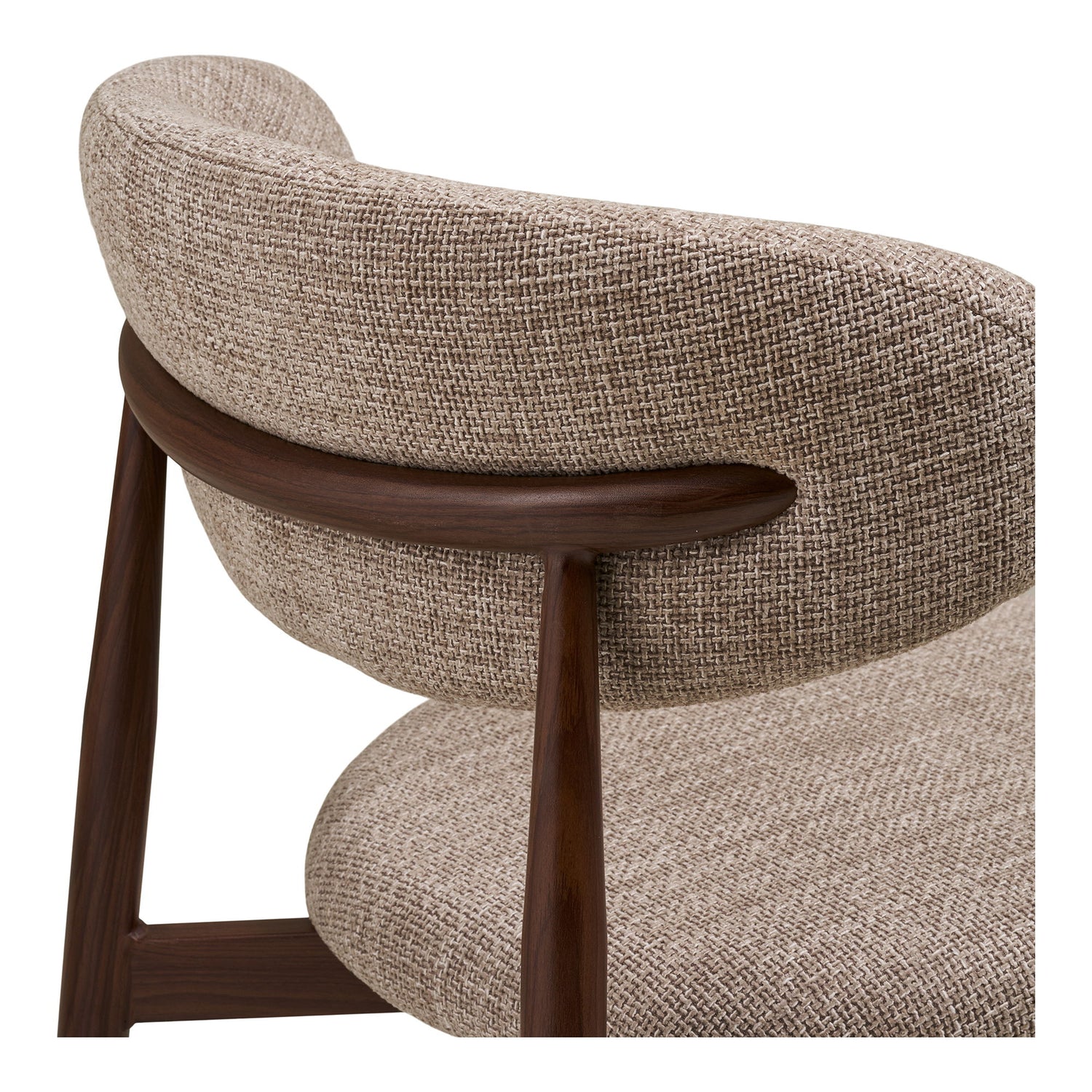 Cadeira de mesa de jantar Levante - cadeira de mesa de jantar, areia, visual de madeira, perna, noz HN1302