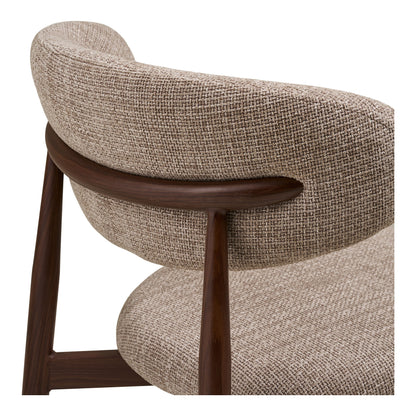 Cadeira de mesa de jantar Levante - cadeira de mesa de jantar, areia, visual de madeira, perna, noz HN1302