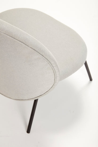 Reúna cadeira de lounge cinza - 66x67xh81cm