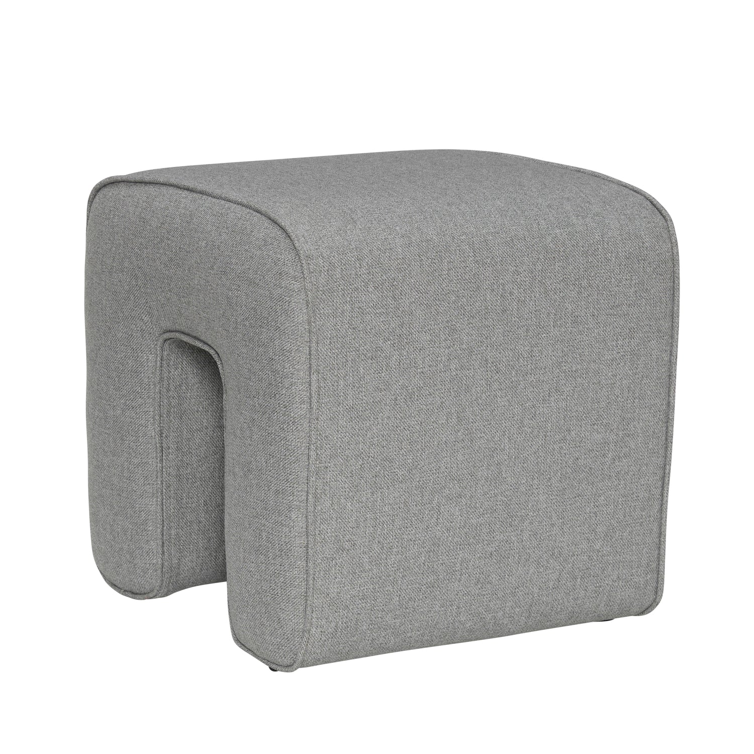 Escultura PUF cinza - 45x45xh47cm