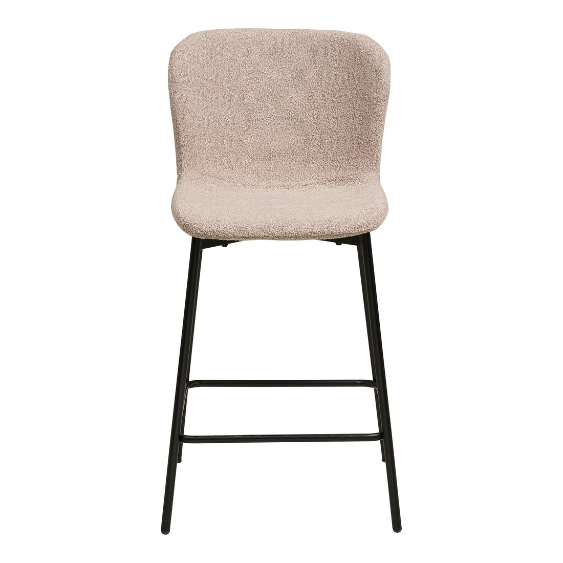 Maceda Counter Chair - Counter Chair, Bouklé, bege, pernas pretas HN1239