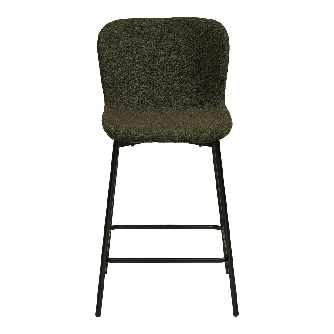 Maceda Counter Chair - Counter Chair, Bouklé, verde, pernas pretas HN1241