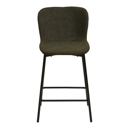 Maceda Counter Chair - Counter Chair, Bouklé, verde, pernas pretas HN1241