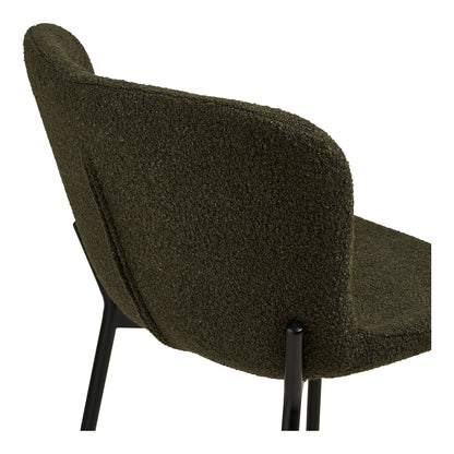 Maceda Counter Chair - Counter Chair, Bouklé, verde, pernas pretas HN1241