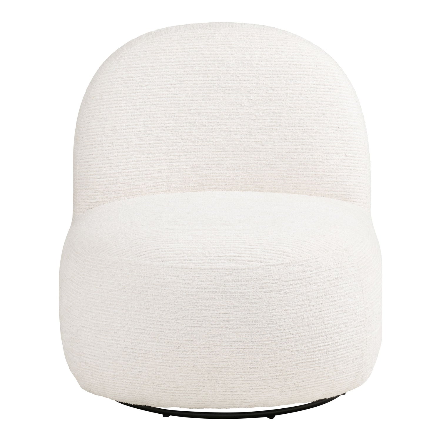 Cadeira Milo Lounge - cadeira de lounge com função giratória, fora do HN1081 branco