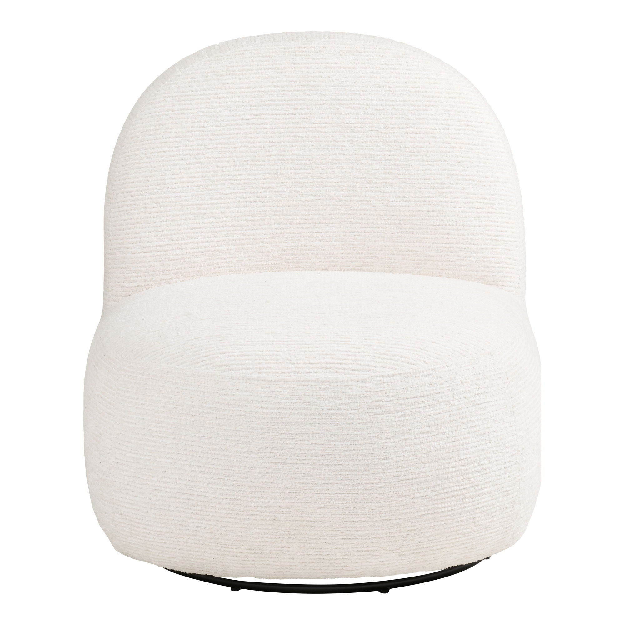 Cadeira Milo Lounge - cadeira de lounge com função giratória, fora do HN1081 branco