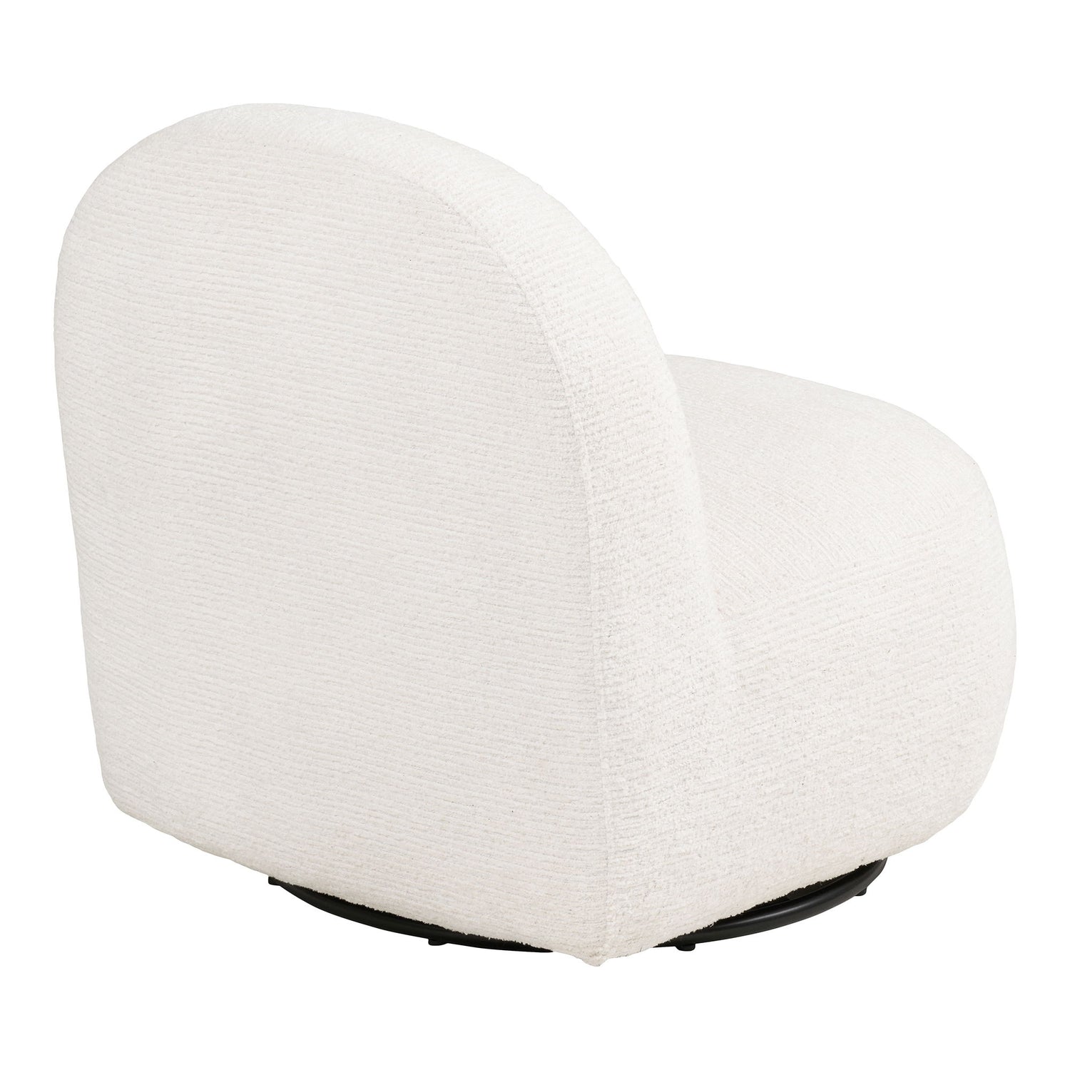 Cadeira Milo Lounge - cadeira de lounge com função giratória, fora do HN1081 branco