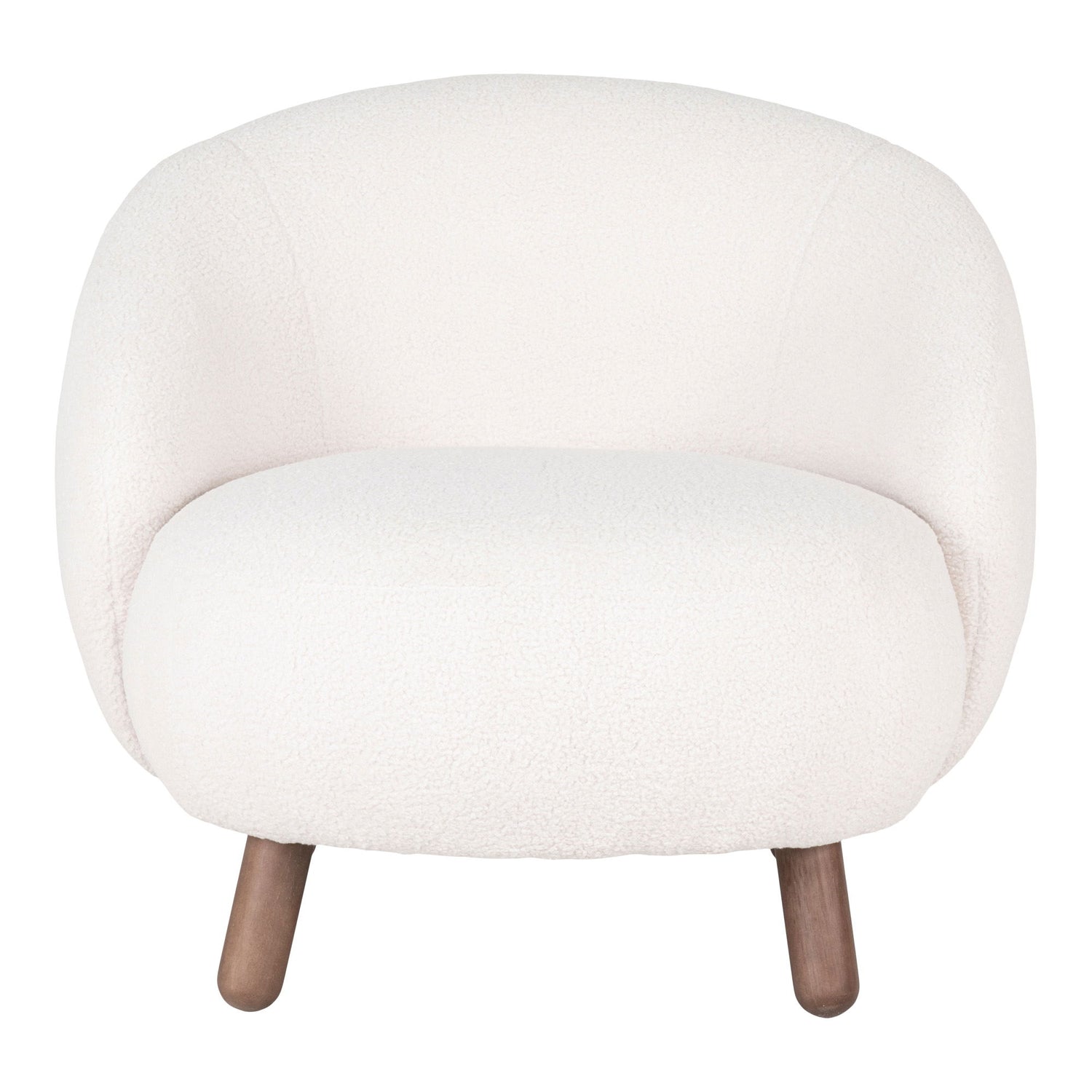 Savona Conjunto - Cadeira de lounge e Puff, White HN1094