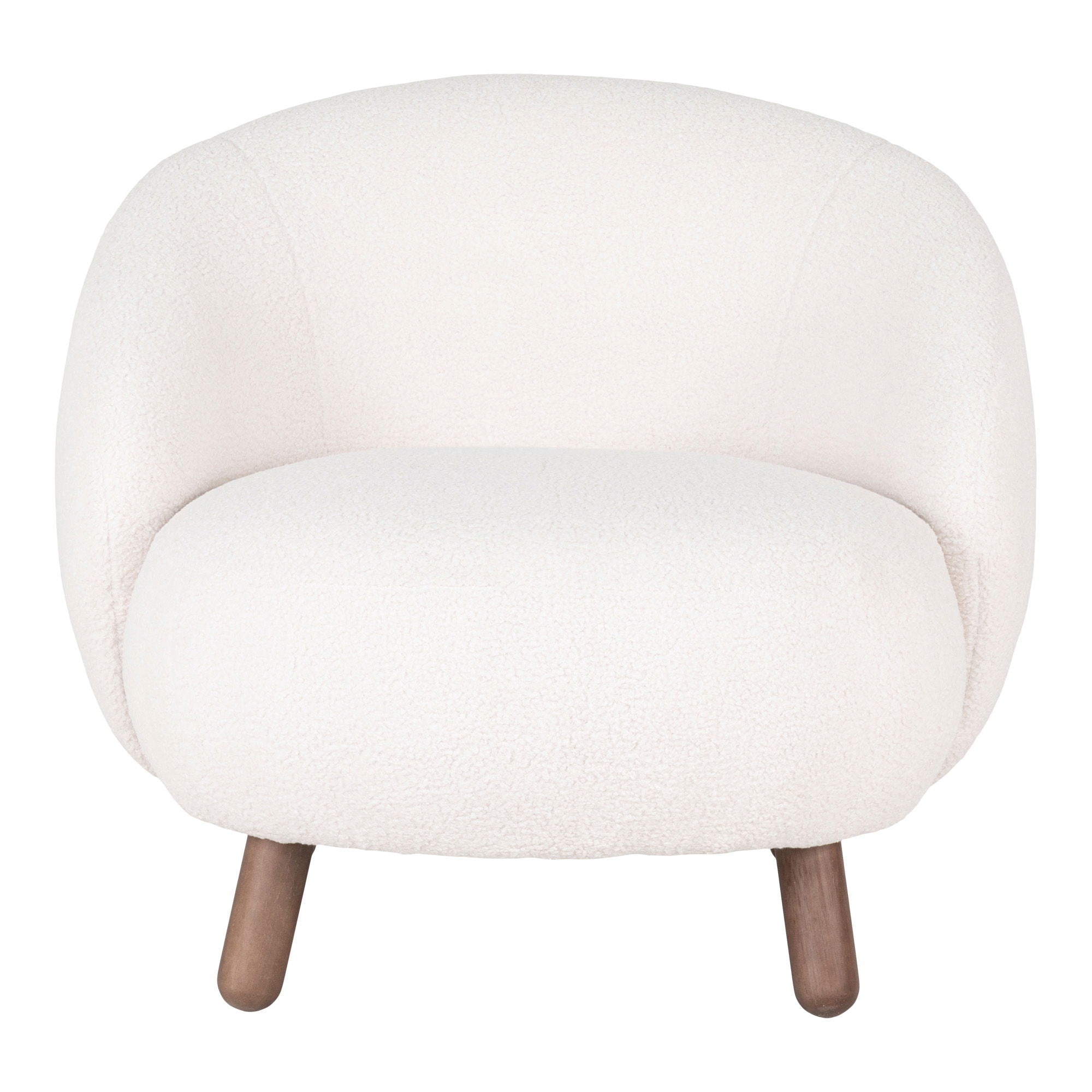 Savona Conjunto - Cadeira de lounge e Puff, White HN1094